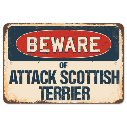 Beware Of Attack Scottish Terrier
