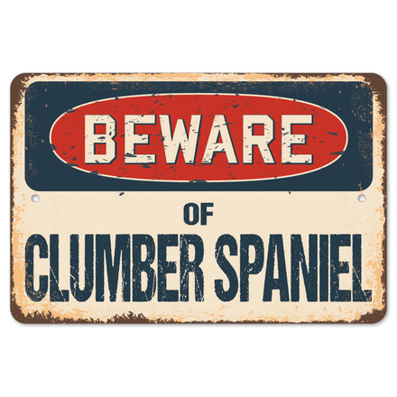 Beware Of Clumber Spaniel