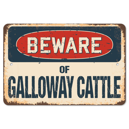 Beware Of Galloway Cattle