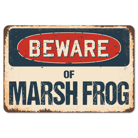 Beware Of Marsh Frog