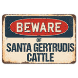 Beware Of Santa Gertrudis Cattle