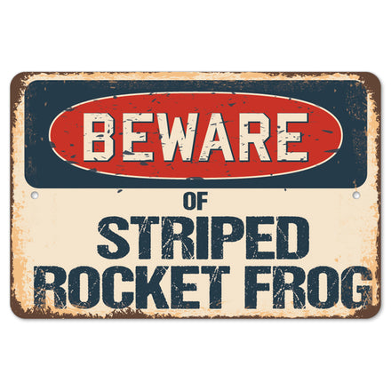Beware Of Striped Rocket Frog
