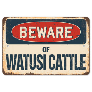 Beware Of Watusi Cattle