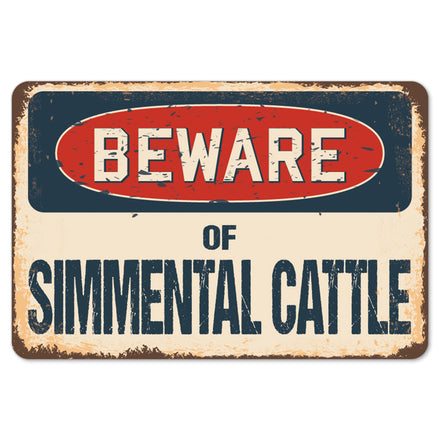 Beware Of Simmental Cattle