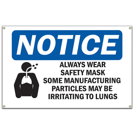 Always Wear Safety Mask Some Sign With Symbol