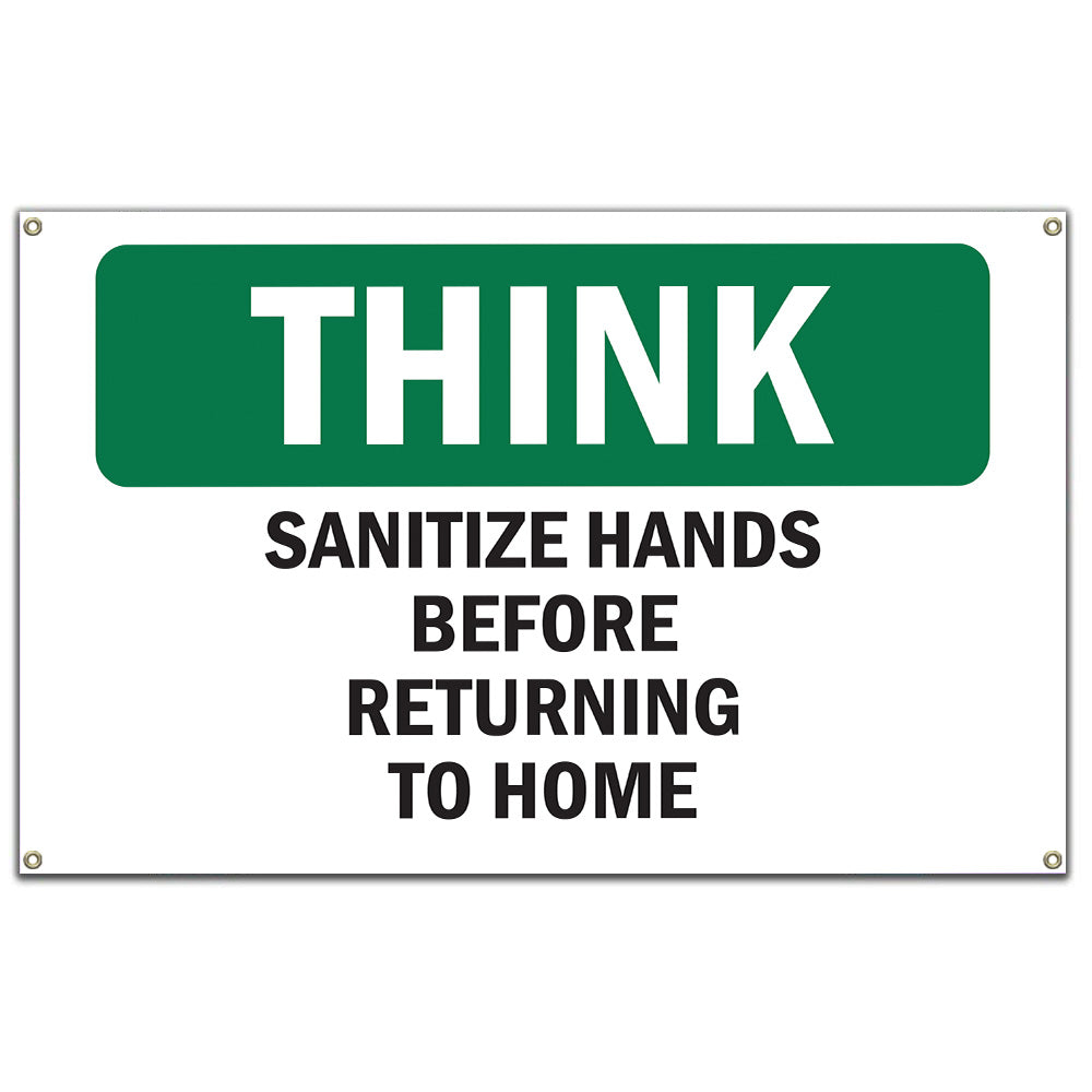 Sanitize Hands Before Returning To Work