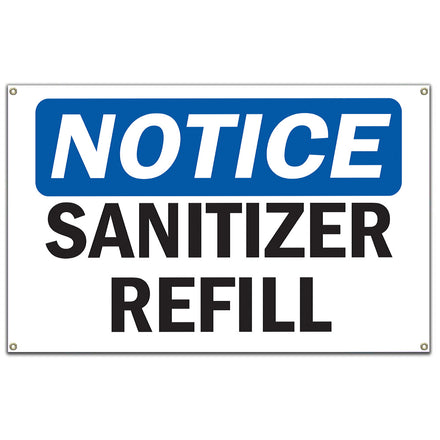 Sanitizer Refill Sign