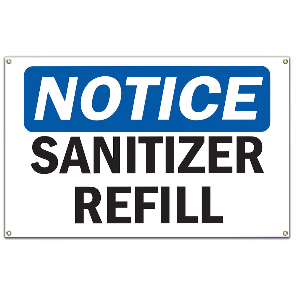 Sanitizer Refill Sign