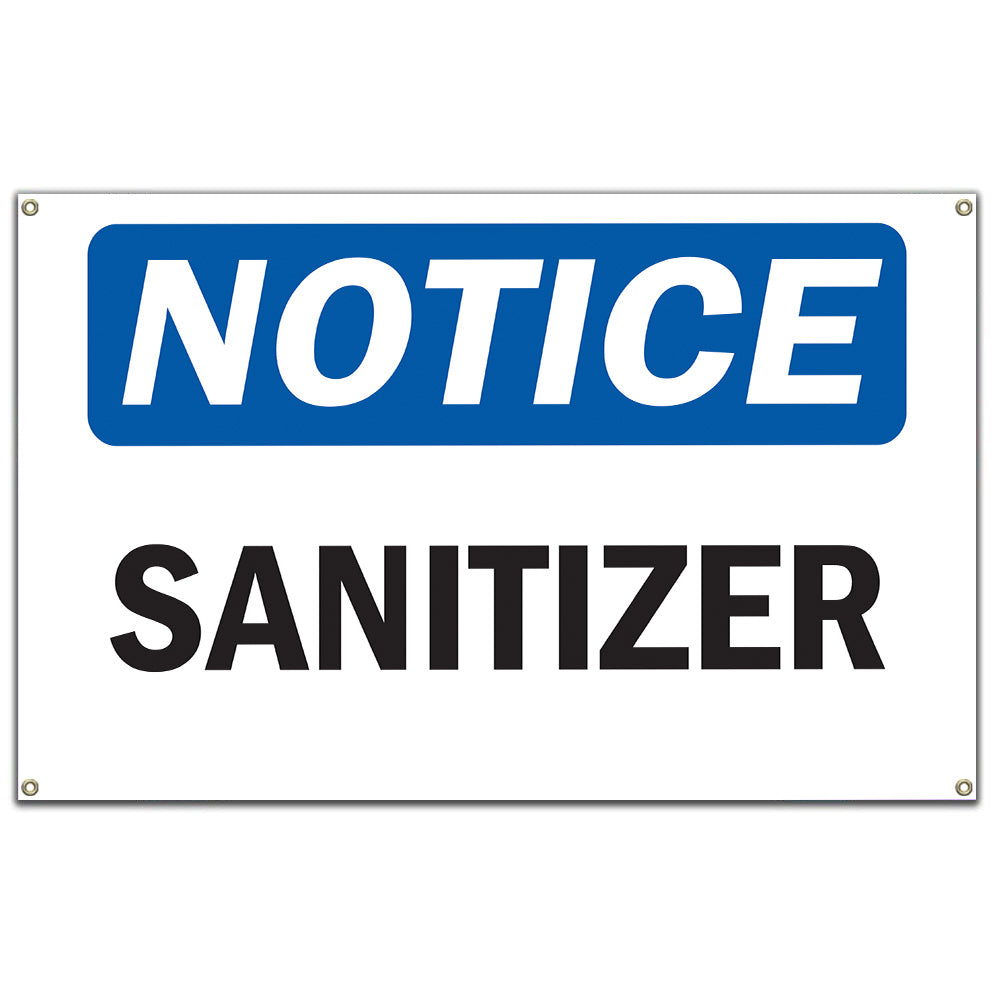 Sanitizer Sign