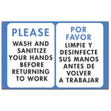 Please Wash And Sanitize
