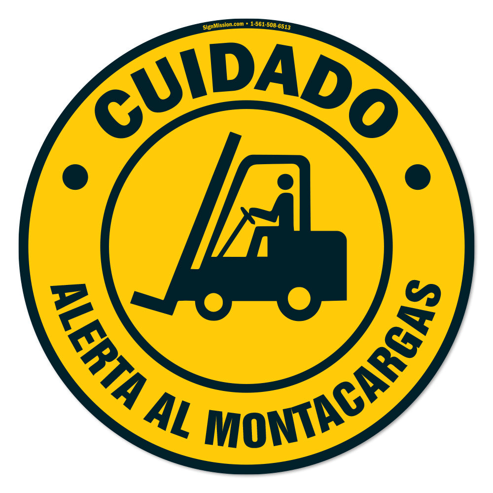 Cuidado Alerta Al Montacargas