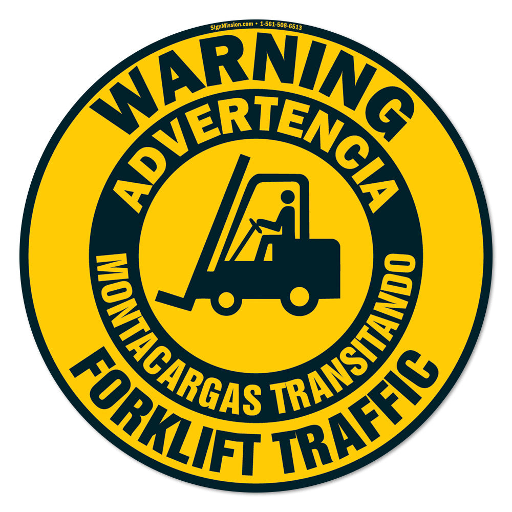 Forklift Traffic Spanish English