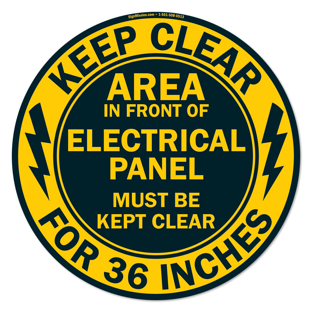 Keep Clear For 36 Inches