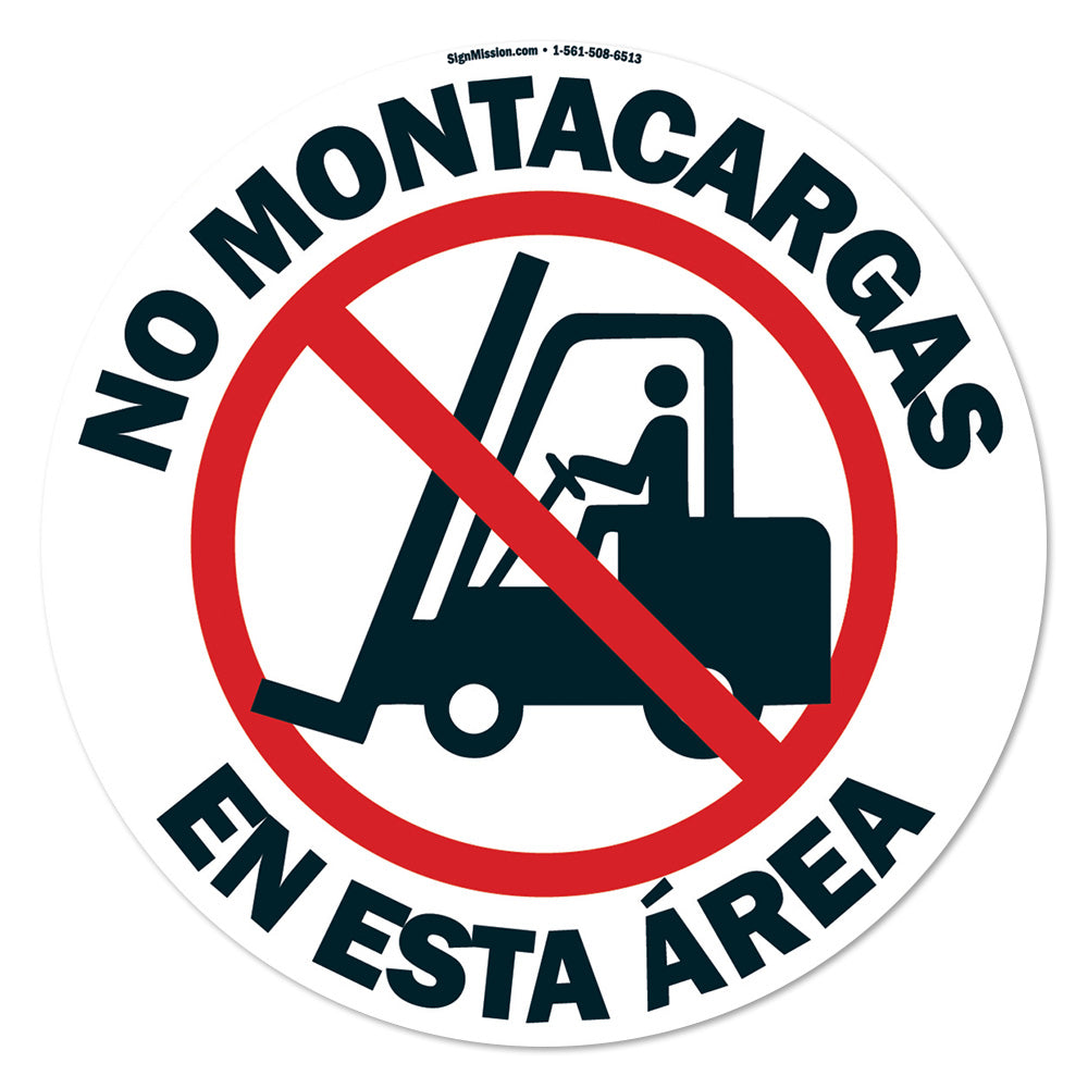 No Forklifts Spanish