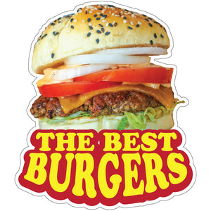 The Best Burgers Die-Cut Decal