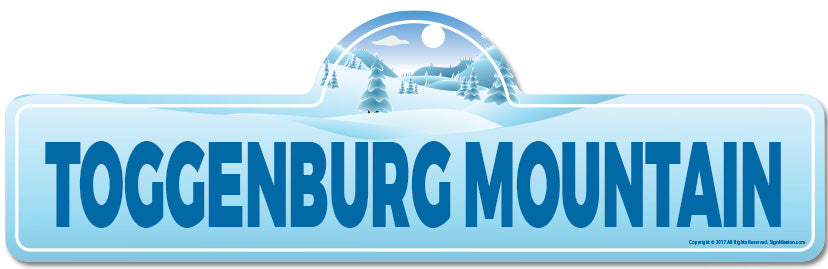 Toggenburg Mountain Street Sign