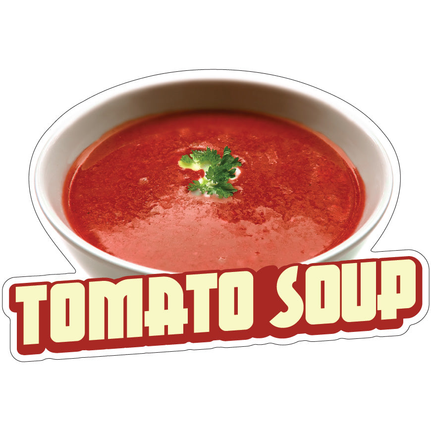 Tomato Soup Die-Cut Decal
