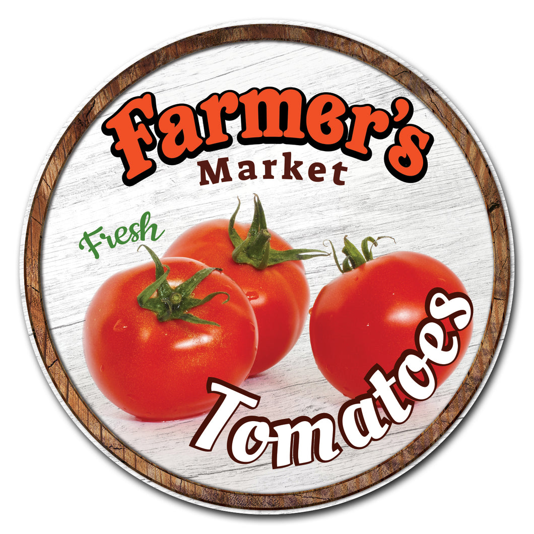 Farmer's Market Tomatoes Circle
