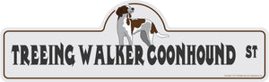 Treeing Walker Coonhound Street Sign