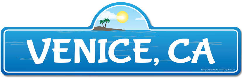 Venice, CA California Beach Street Sign