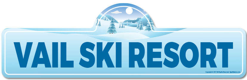 Vail Ski Resort Street Sign