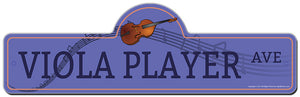 Viola Player Street Sign