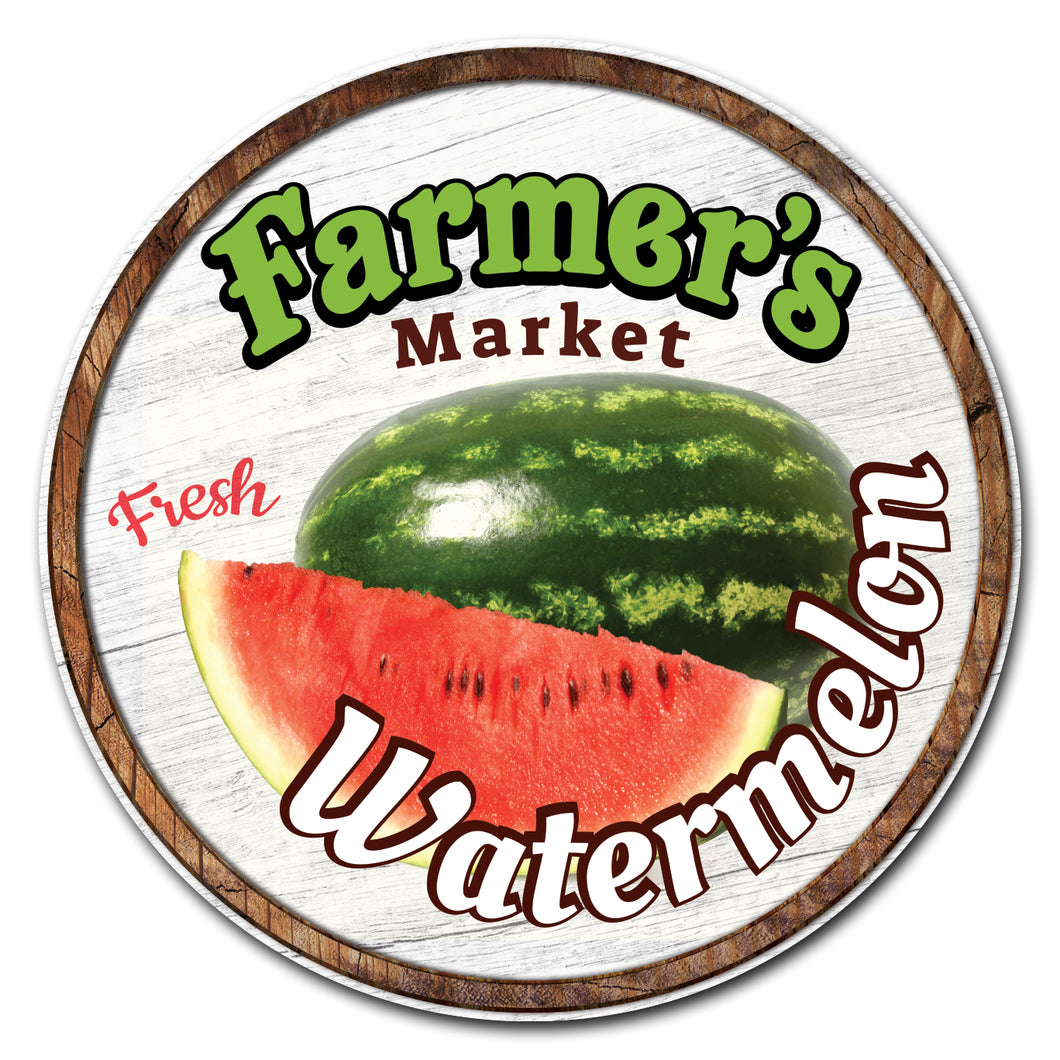 Farmer's Market Watermelon Circle
