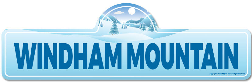 Windham Mountain Street Sign