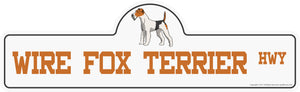 Wire Fox Terrier Street Sign