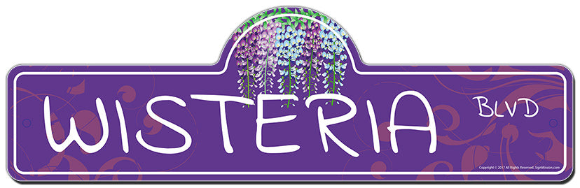 Wisteria Street Sign