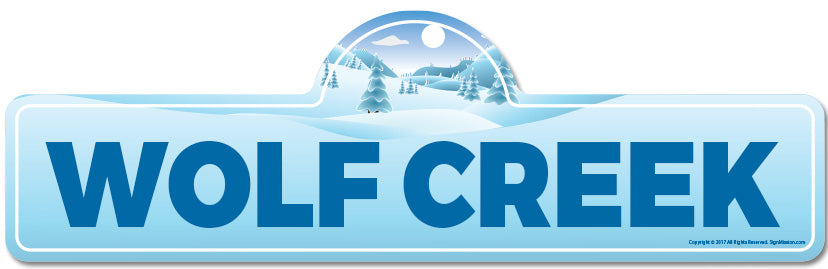 Wolf Creek Street Sign