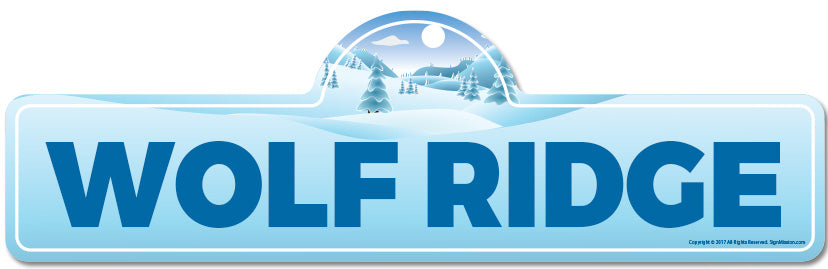 Wolf Ridge Street Sign
