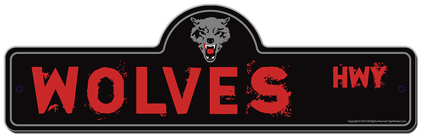 Wolves Street Sign