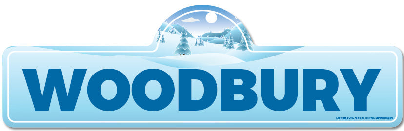 Woodbury Street Sign