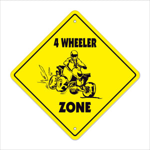 4 Wheeler Crossing Sign