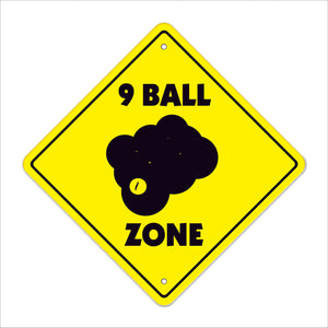 9 Ball Crossing Sign