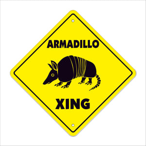 Armadillo Crossing Sign