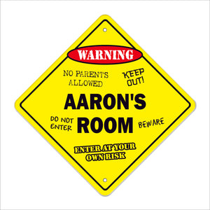 Aaron's Room Sign
