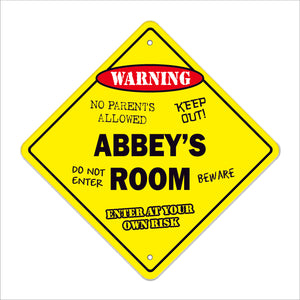 Abbey's Room Sign