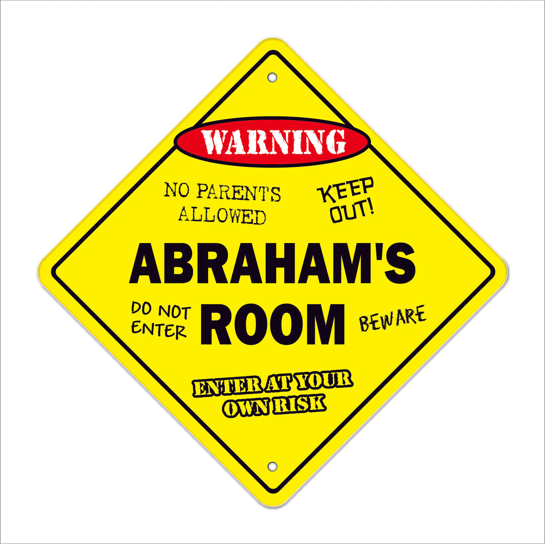Abraham's Room Sign