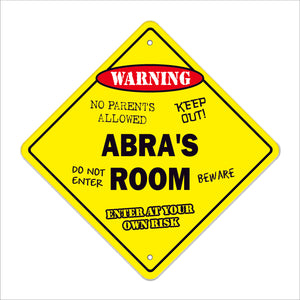Abra's Room Sign