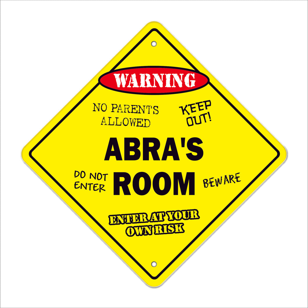 Abra's Room Sign