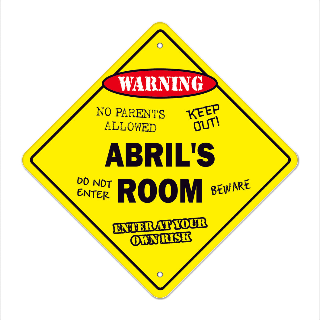Abril's Room Sign