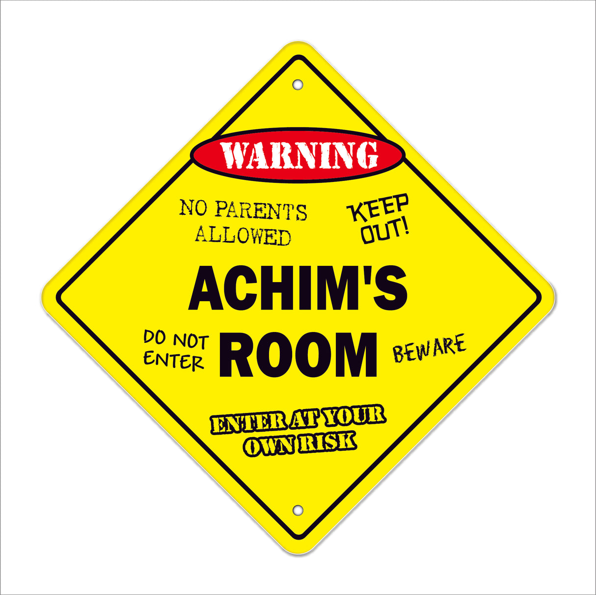 Achim's Room Sign