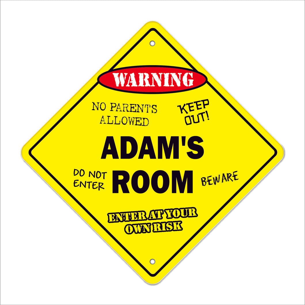 Adam's Room Sign