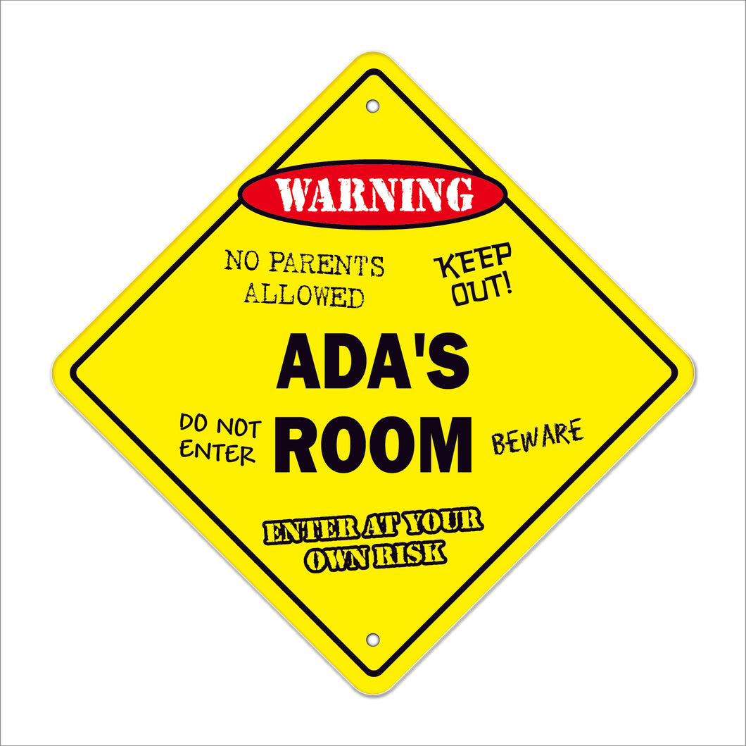 Ada's Room Sign