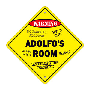 Adolfo's Room Sign