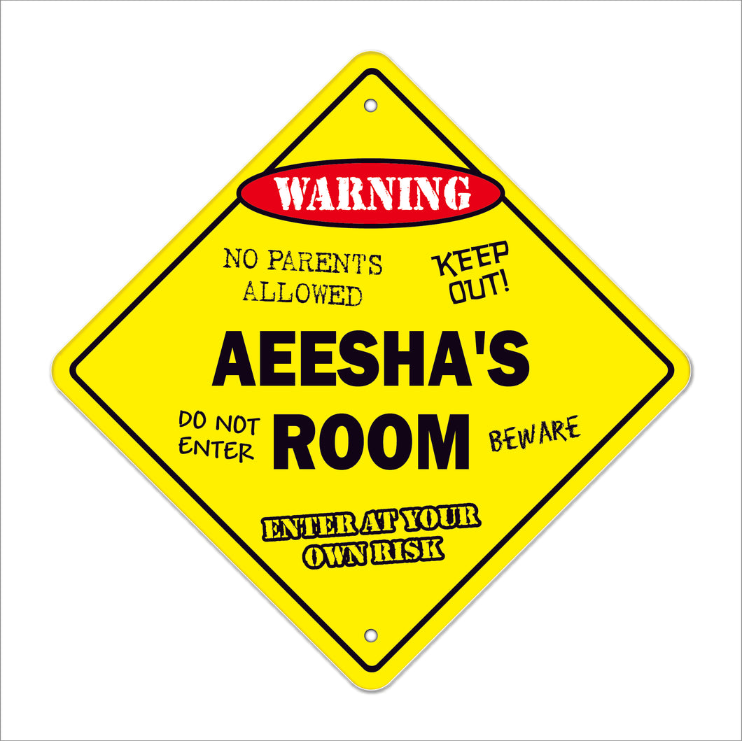 Aeesha's Room Sign