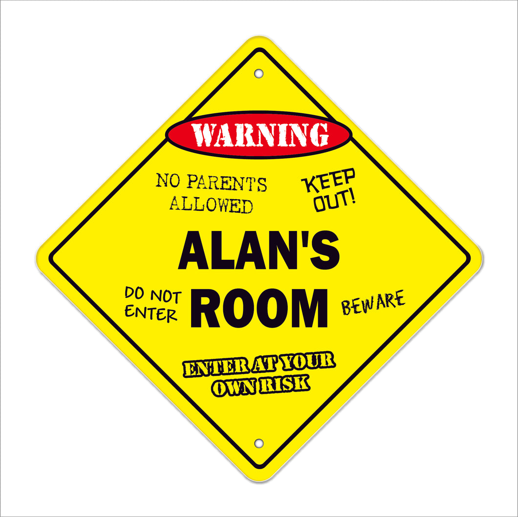 Alan's Room Sign