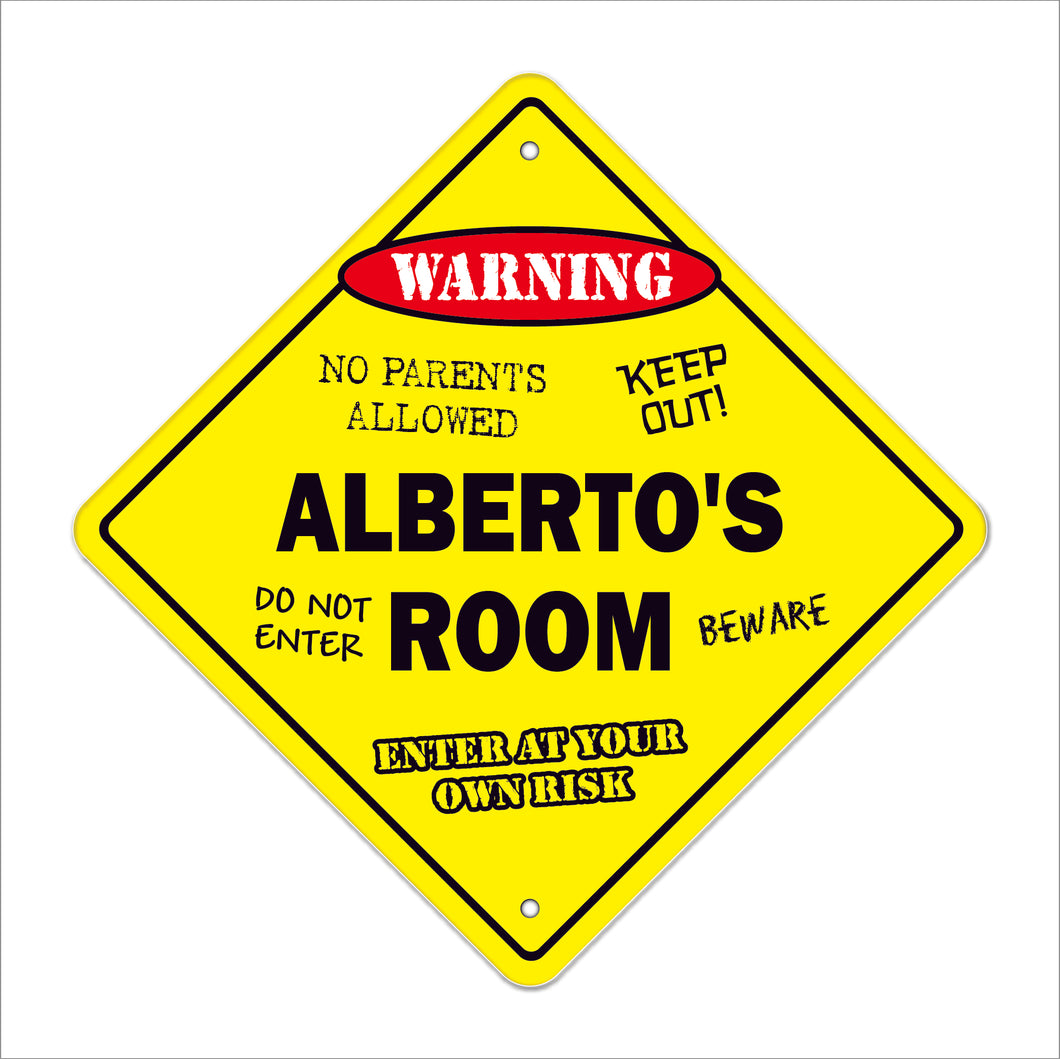 Alberto's Room Sign